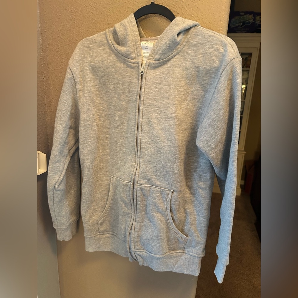 Danskin Light Gray Zip-Up Hoodie